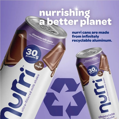 Nurri Ultra-Filtered Milkshake, 30g of Protein, Chocolate, 11 fl oz Can