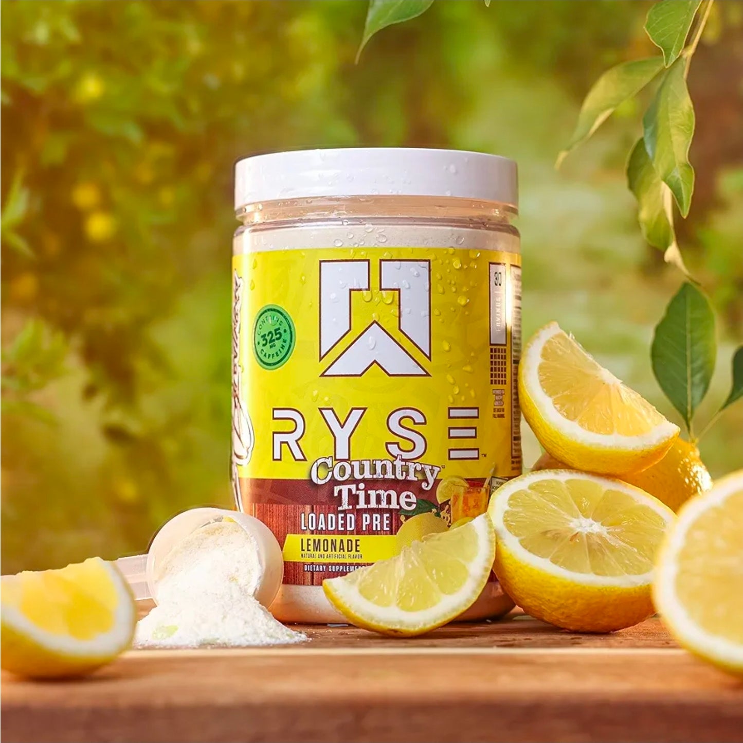 RYSE Loaded Pre Workout Powder - Country Time Lemonade - Daily Pre-Workout for Men & Women with 325mg Caffeine, Beta Alanine, and Citrulline for Pump, Focus, and Energy - 30 Servings