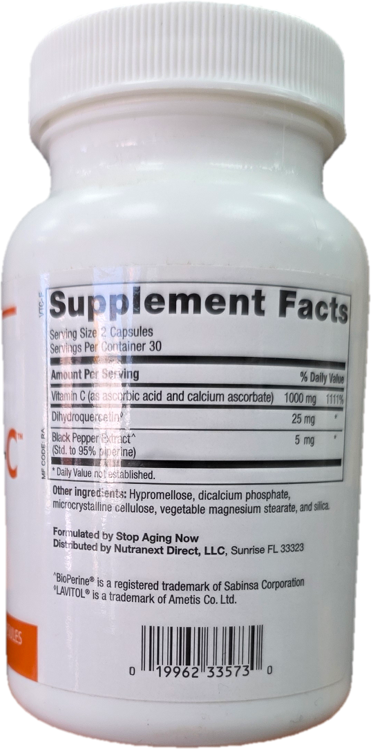 Stop Aging Now - Revolution-C™ Advanced Vitamin C Formula (VTCWPT) - Advanced Vitamin C Complex with BioPerine - 60 Veggie Caps