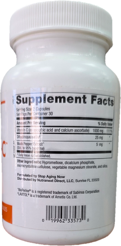 Stop Aging Now - Revolution-C™ Advanced Vitamin C Formula (VTCWPT) - Advanced Vitamin C Complex with BioPerine - 60 Veggie Caps