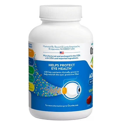 Bausch & Lomb Ocuvite Adult 50+ Eye Vitamin & Mineral Supplement , 150 Softgels Each