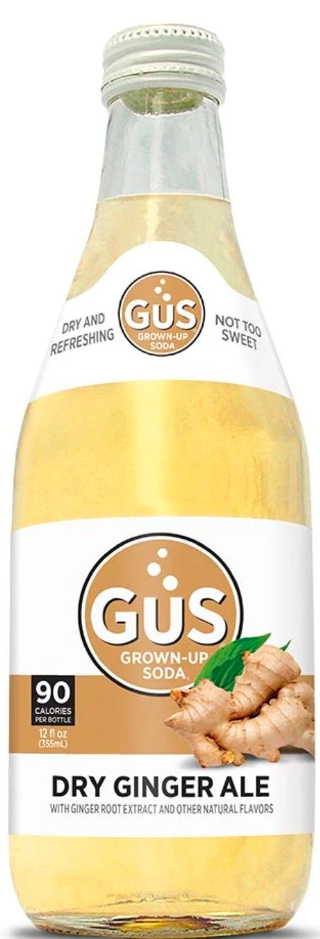 GuS Soda Dry Ginger Ale 12 oz