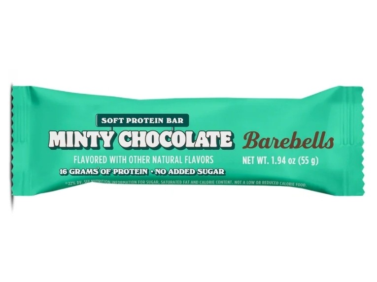 BAREBELLS Soft Protein Bars Minty Chocolate