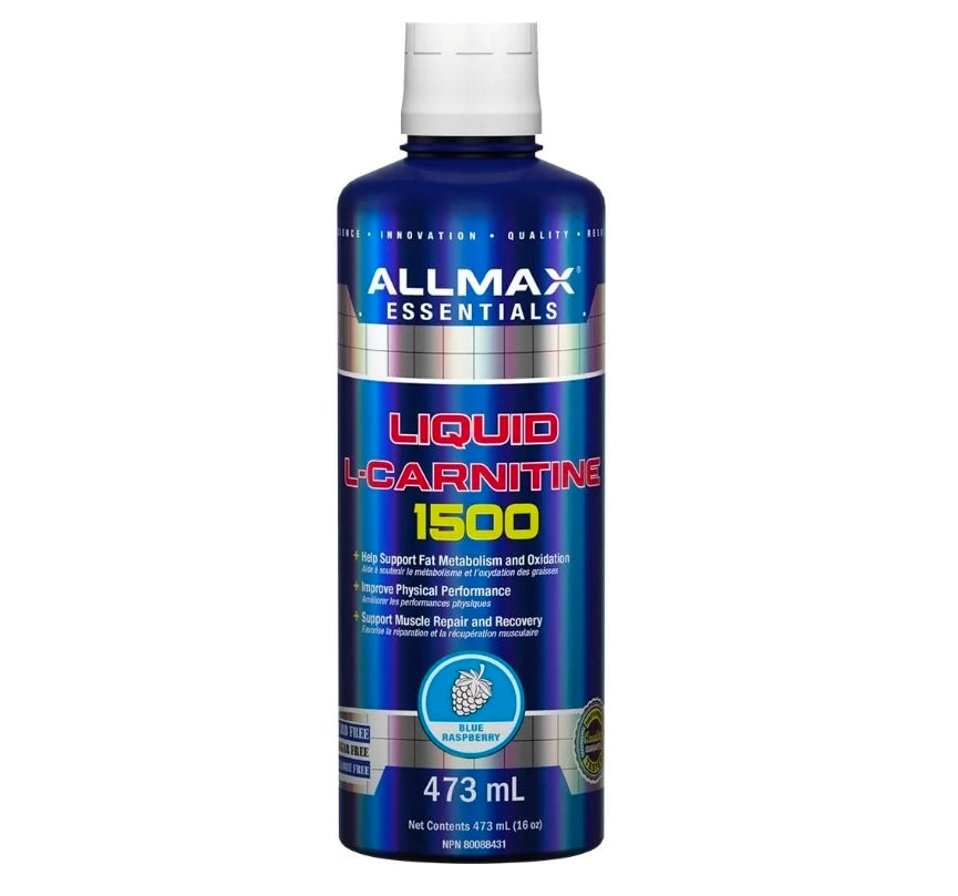 ALLMAX Nutrition Liquid L-Carnitine 1500, Blue Raspberry, 16 oz (473 ml)