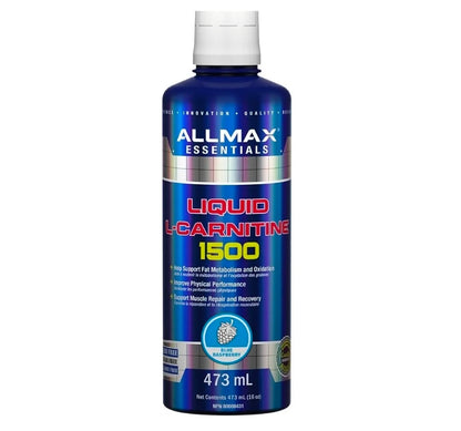 ALLMAX Nutrition Liquid L-Carnitine 1500, Blue Raspberry, 16 oz (473 ml)