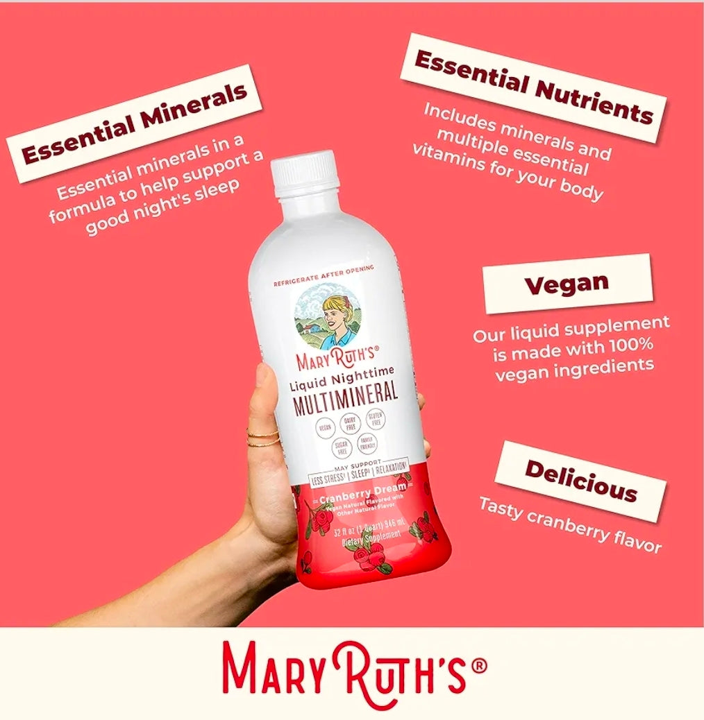 MaryRuth Organics Liquid Morning Multivitamin Essentials+ | Vitamin A C D E B6 B12 Biotin Zinc | Men's & Women's | Immune Support | Beauty | Sugar Free | Vitamins for Ages 1+ | Vegan | 32 Fl Oz
