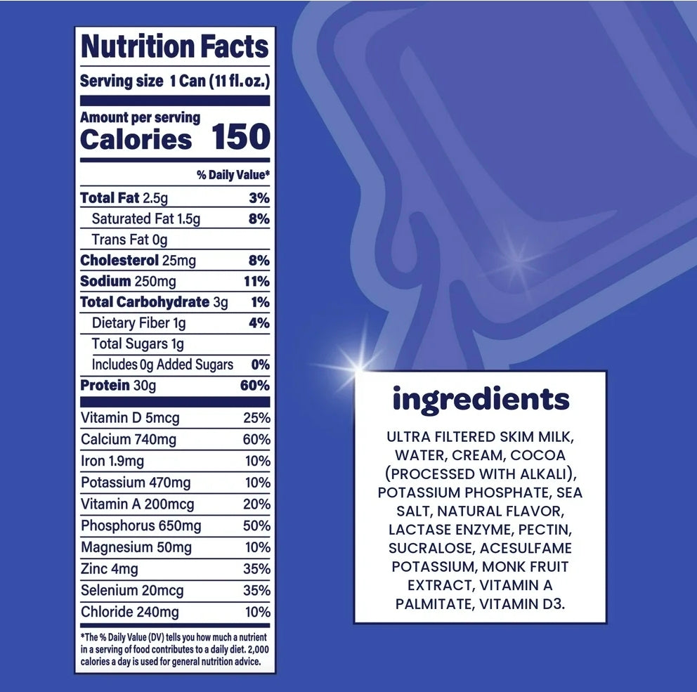Nurri Ultra-Filtered Milkshake, 30g of Protein, Chocolate, 11 fl oz Can