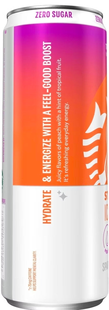 Starbucks Iced Tropical Peach Energy Drink - 12 fl oz Can