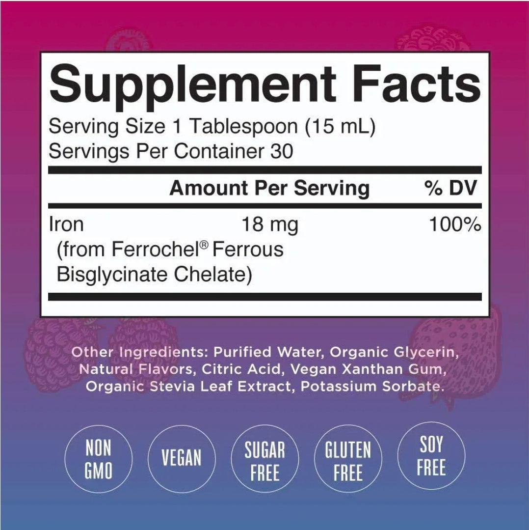 MaryRuth's Iron Supplement, Liquid Supplement for Women Men & Kids with Low Iron, 15.22 fl oz