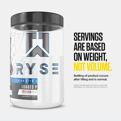 RYSE Loaded Pre Workout Powder - Country Time Lemonade - Daily Pre-Workout for Men & Women with 325mg Caffeine, Beta Alanine, and Citrulline for Pump, Focus, and Energy - 30 Servings