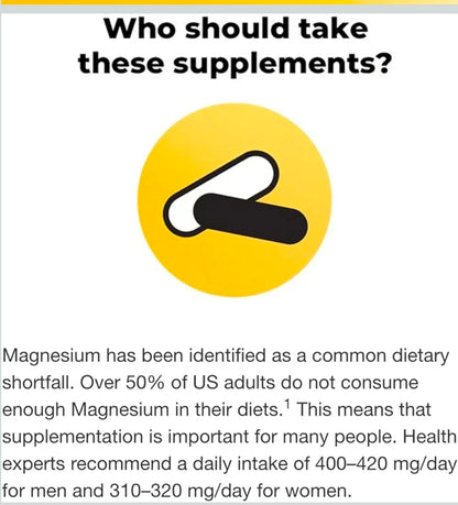 Extra Strength Magnesium 400mg | Bone, Nerve & Muscle Support | 180 Softgels – 6 Month Supply | Gluten Free | High Potency Relaxation & Wellness Supplement | Nature Inspired Formula