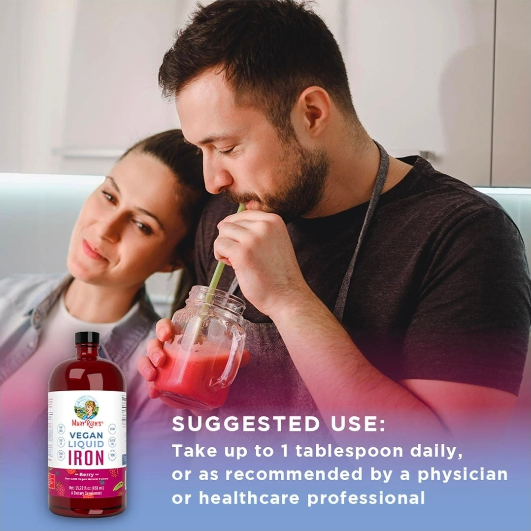 MaryRuth's Iron Supplement, Liquid Supplement for Women Men & Kids with Low Iron, 15.22 fl oz