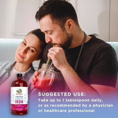MaryRuth's Iron Supplement, Liquid Supplement for Women Men & Kids with Low Iron, 15.22 fl oz