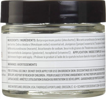 Schmidt's Deodorant Schmidt's Natural Deodorant, Cedarwood + Juniper 2 Ounce