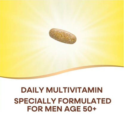 Nature's Way Alive! Men’s 50+ Daily Ultra Multivitamins, High Potency Formula, Supports Healthy Brain, Eyes & Heart*, with Methylated Vitamin B12, Gluten-Free, 150 Tablets