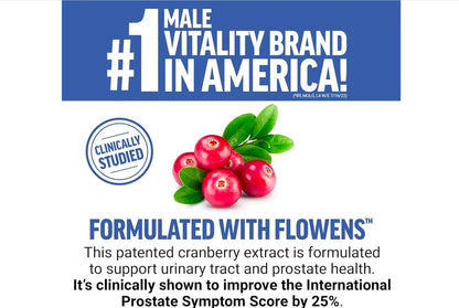FORCE FACTOR Prostate Advanced, Health Supplement for Men for Reducing Nighttime Bathroom Trips, Bladder & Urinary Relief, with Saw Palmetto, Beta-Sitosterol, 180 Tablets (1-Pack)