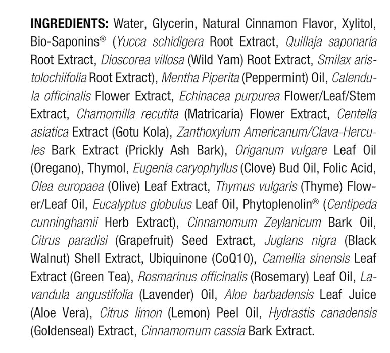 Nature's Answer PerioBrite Alcohol-Free Mouthwash, Cinnamon, 16-Fluid Ounce | Whitens Teeth | Freshens Breath | Removes Plaque | Minimizes Dry Mouth (Pack of 1)