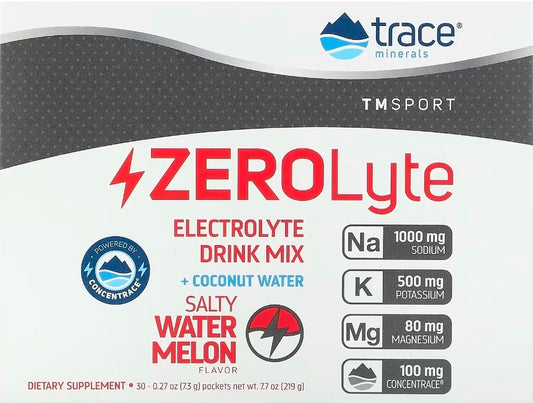 TM Sport, ZEROLyte, Electrolyte Drink Mix, Salty Watermelon, 30 Packets, 0.27 oz (7.3 g) Each