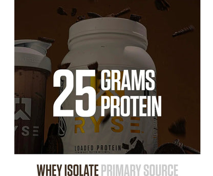 RYSE Loaded Protein Powder - Chocolate Cookie Blast - 25g Whey Protein Isolate & Concentrate with Prebiotic Fiber & MCTs - Low Carb, Low Sugar, Digestive-Friendly - 27 Servings / 2 lb Tub
Amazon's Choice