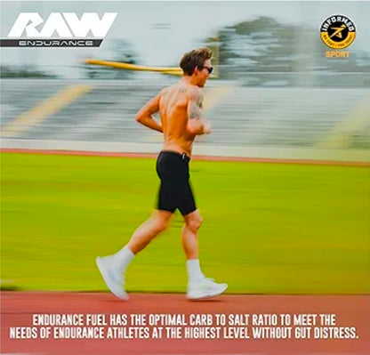 RAW Fuel, Premium Endurance Supplement Powder, Lemon Lime (60 Servings) - Peak Performance, Hydration & Stamina During Workouts, Training or Competition - 24g of Carbohydrates & 300mg of Sodium