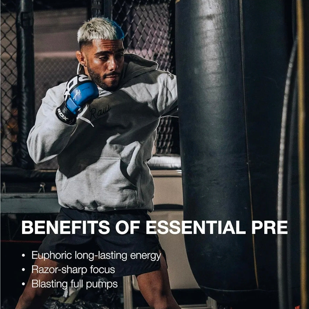RAW Essential Pre-Workout Powder (Orange) - Chris Bumstead Sports Nutrition Supplement for Men & Women - Preworkout Energy Powder with Caffeine, L-Citrulline, L-Tyrosine, & Beta Alanine Blend20.99k