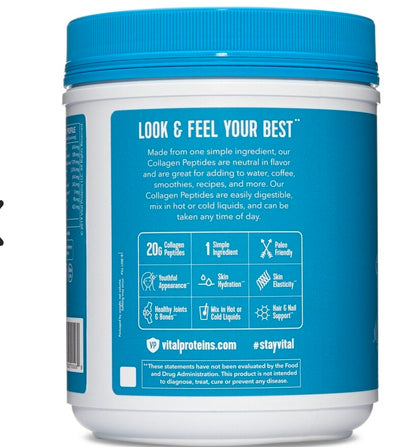 Vital Proteins Collagen Peptides Unflavored, 20 Ounces