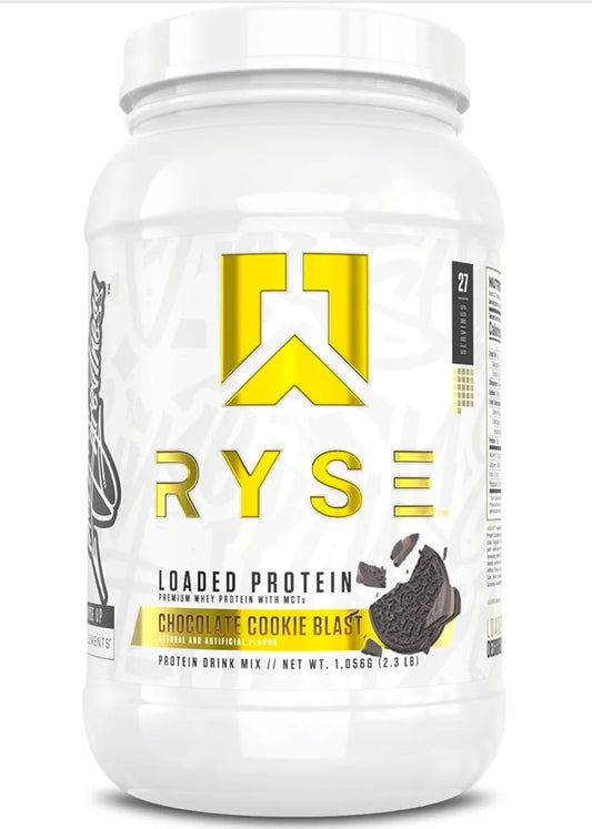 RYSE Loaded Protein Powder - Chocolate Cookie Blast - 25g Whey Protein Isolate & Concentrate with Prebiotic Fiber & MCTs - Low Carb, Low Sugar, Digestive-Friendly - 27 Servings / 2 lb Tub
Amazon's Choice