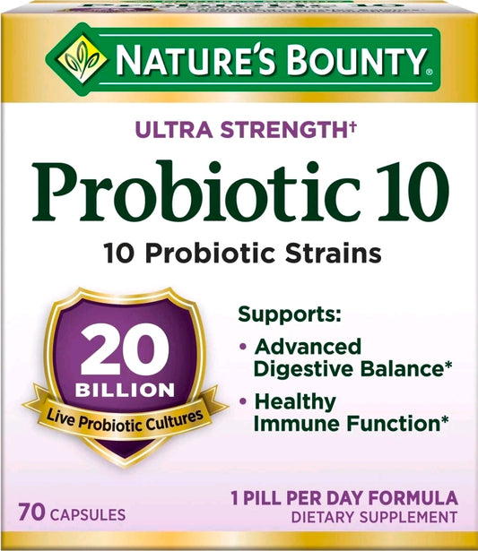 Nature s Bounty Ultra Strength Probiotic 10 70 ct
