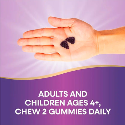 Nature’s Way Sambucus Elderberry Gummies, Immune Support Gummies*, Black Elderberry with Vitamin C and Zinc, 60 Gummies