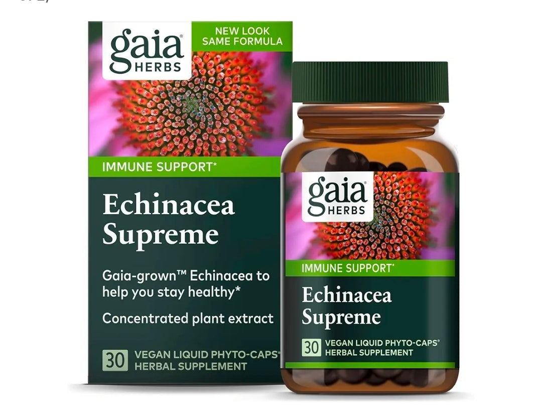 Gaia Herbs Echinacea Supreme Liquid Phyto-Capsules, 30 Count