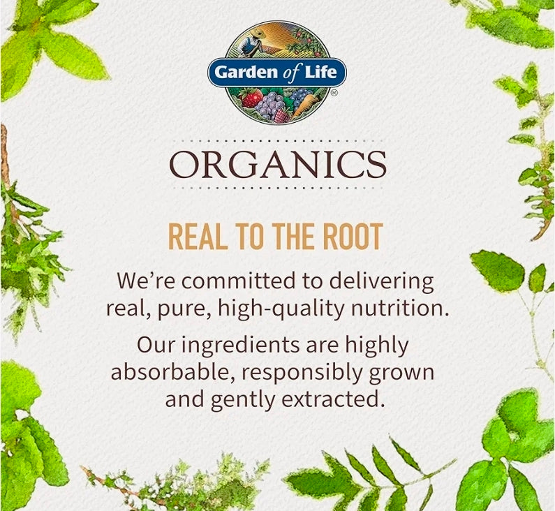 Garden of Life Organics Whole Food Multivitamin for Men 40+ 120 Tablets, Vegan Mens Multi for Health & Well-Being Certified Organic Whole Food Vitamins & Minerals for Men Over 40 Mens Vitamins