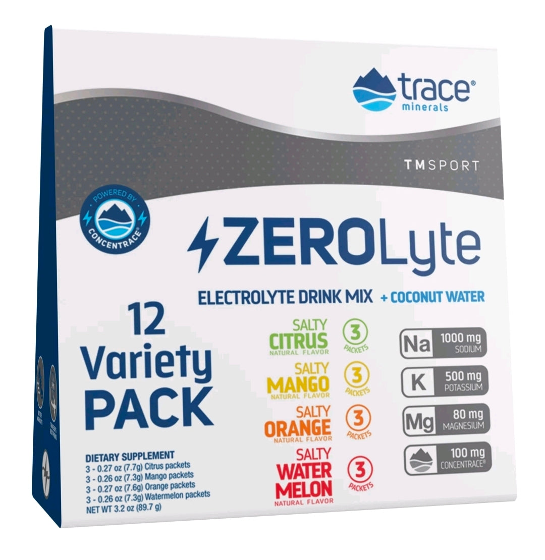 Trace Minerals ZEROLyte (Variety Pack) | Electrolyte Powder Drink Mix | Sodiu...