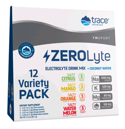 Trace Minerals ZEROLyte (Variety Pack) | Electrolyte Powder Drink Mix | Sodiu...