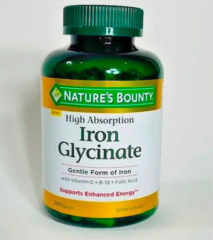Nature's Bounty Iron Glycinate 300  Capsules