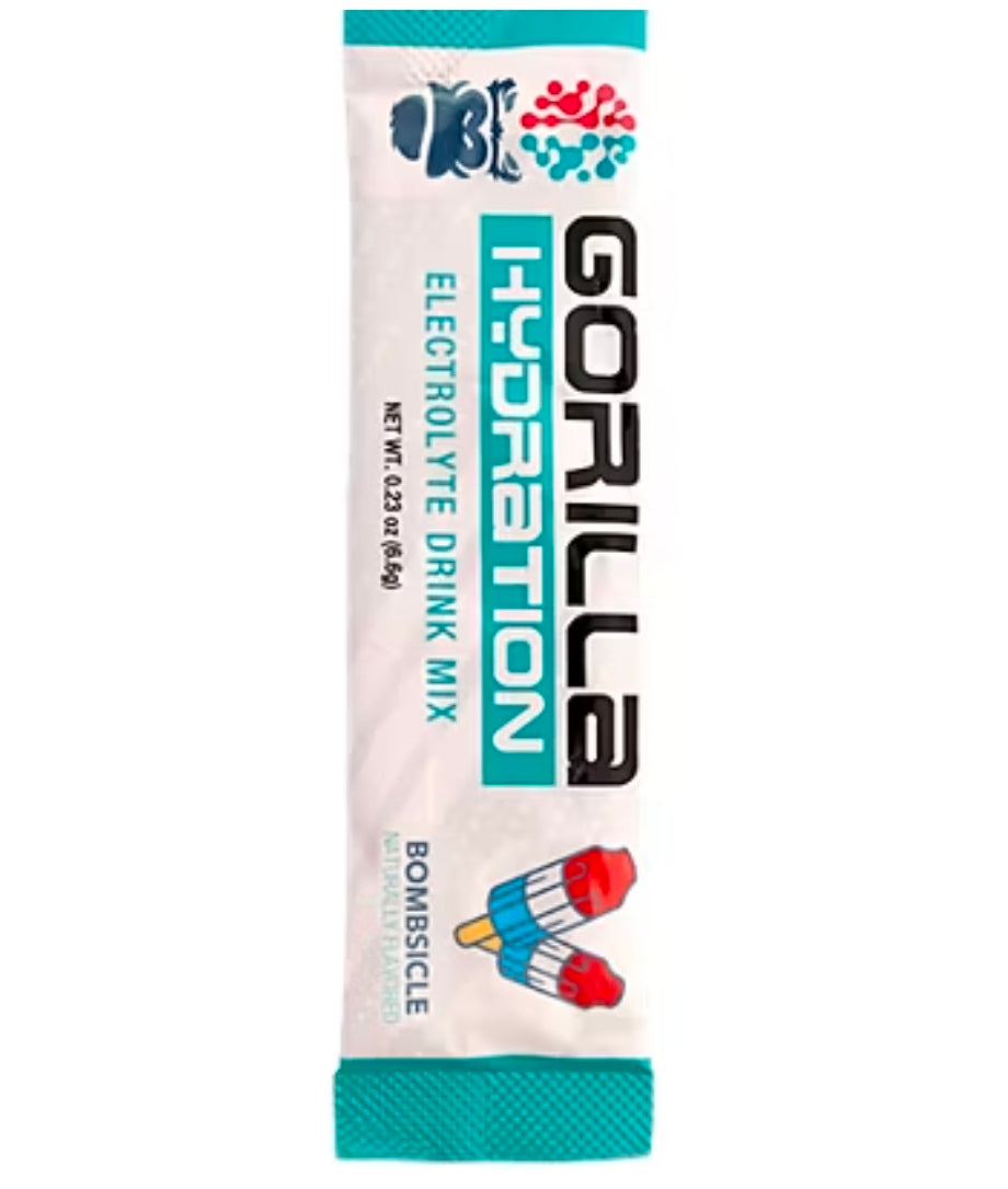 Gorilla Hydration Electrolyte Drink Mix - Bombsicle (30 Single Serving Packets)