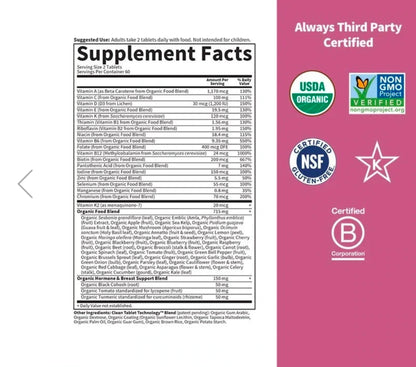Garden of Life Women's Multi 40+ 60 Tablets