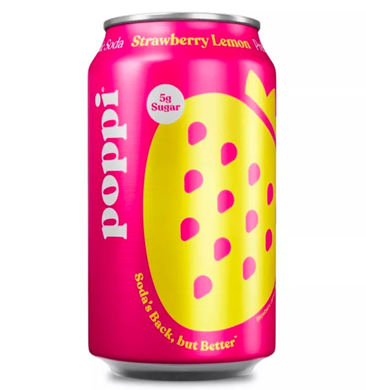 Poppi
Poppi Strawberry Lemon Prebiotic Beverage - 12 fl oz Can